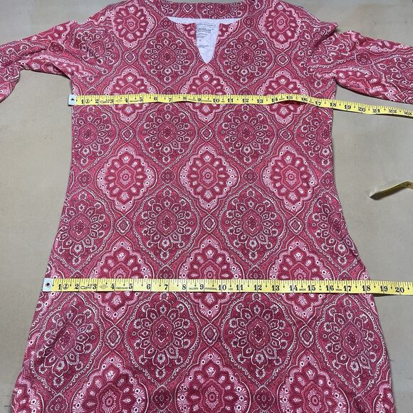 Coolibar Women Oceanside Tunic Dress Size S Pink UPF 50+ Beachy Vacation Coverup - Picture 11 of 12